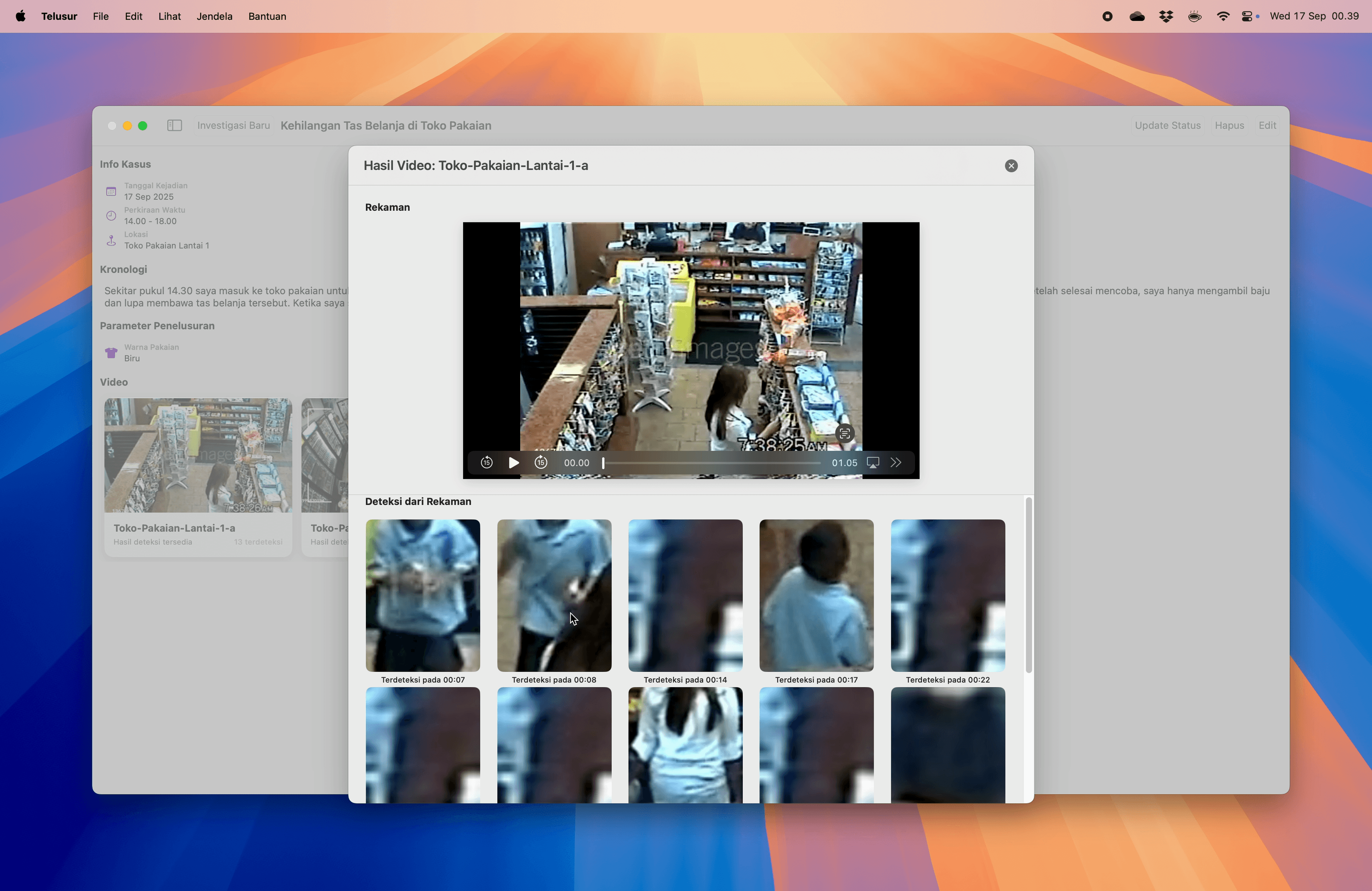 Telusur file result view